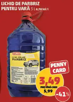 Penny Clina lichid spălare parbriz Ofertă