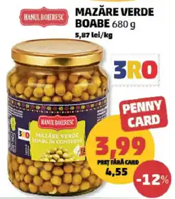 Penny Hanul Boieresc mazăre verde boabe Ofertă