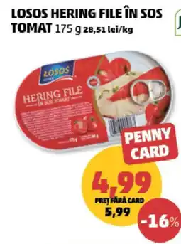 Penny Losos hering file în sos tomat Ofertă