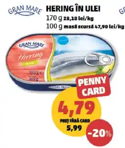 Penny Gran Mare Herring în Ulei Ofertă