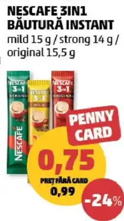 Penny nescafe 3in1 băutură instant Ofertă