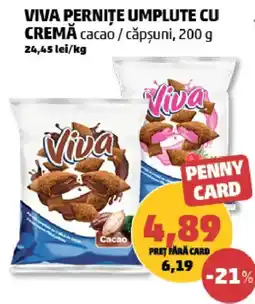 Penny Viva pernițe umplute cu cremă cacao / căpșuni Ofertă