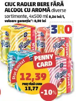 Penny Ciuc Radler bere fără alcool cu aromă Ofertă