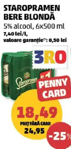 Penny Staropramen bere blondă Ofertă
