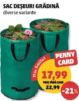 Penny Penny Card sac deșeuri grădină Ofertă