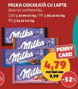 Penny Milka Ciocolată cu Lapte Ofertă