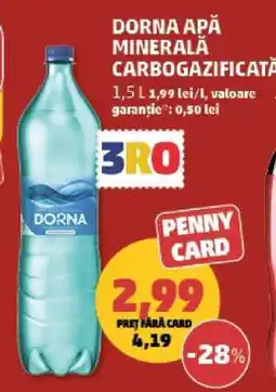 Penny Dorna Apă Minerală Carbogazificată Ofertă