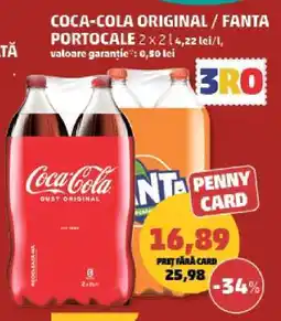 Penny COCA-COLA original/FANTA portocale Ofertă