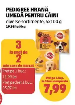 Penny PEDIGREE hrană umedă pentru câini Ofertă