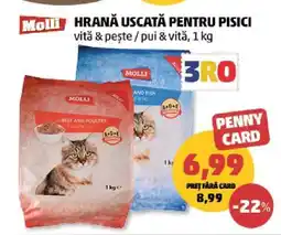 Penny Molli hrană uscată pentru pisici Ofertă