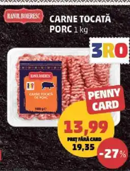 Penny Carne Tocată Porc Ofertă