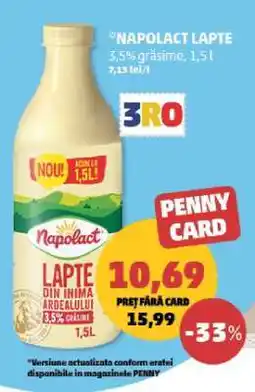 Penny NAPOLACT Lapte Ofertă