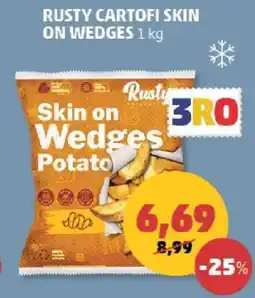 Penny RUSTY CARTOFI SKIN ON WEDGES 1 kg Ofertă