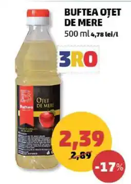 Penny BUFTEA OȚET DE MERE Ofertă