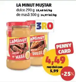 Penny LA MINUT Muștar Ofertă