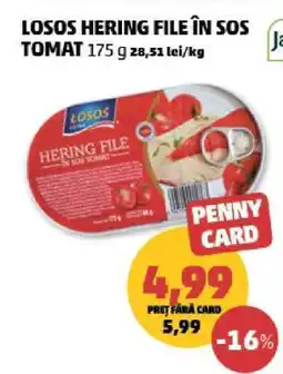 Penny LOSOS HERING FILE ÎN SOS TOMAT Ofertă