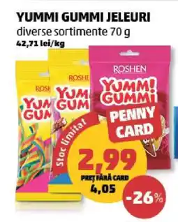 Penny Yummi Gummi Jeleuri Ofertă