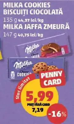 Penny Milka Cookies Biscuiți Ciocolată Ofertă