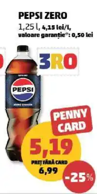 Penny Pepsi Zero Ofertă