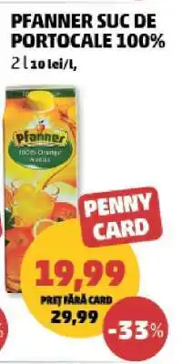 Penny PFANNER SUC DE PORTOCALE 100% Ofertă