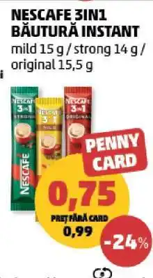 Penny NESCAFÉ 3IN1 BĂUTURĂ INSTANT Ofertă