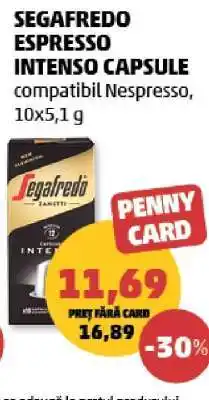 Penny SEGAFREDO ESPRESSO INTENSO CAPSULE Ofertă