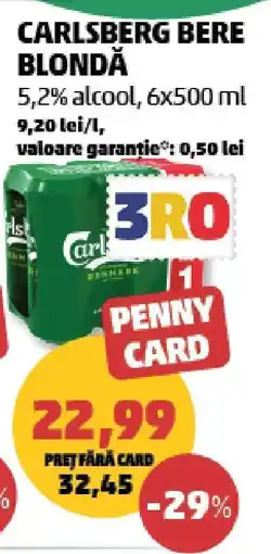 Penny CARLSBERG Bere blondă Ofertă