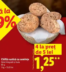 Lidl Chiflă rustică cu semințe Ofertă