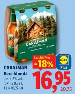 Lidl Caraiman bere blondă Ofertă