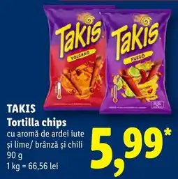 Lidl Takis tortilla chips Ofertă