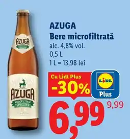 Lidl Azuga bere microfiltrata Ofertă