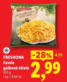 Lidl Freshona fasole galbenă tăiată Ofertă