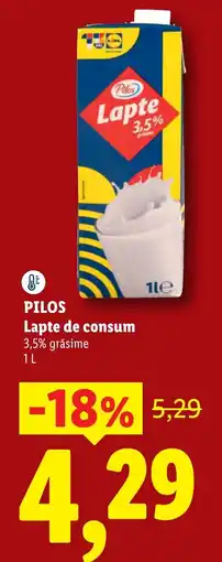 Lidl Pilos lapte de consum Ofertă