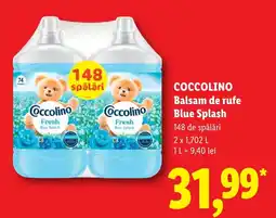 Lidl Coccolino balsam de rufe blue splash Ofertă