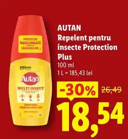 Lidl Autan repellent pentru insecte protection plus Ofertă