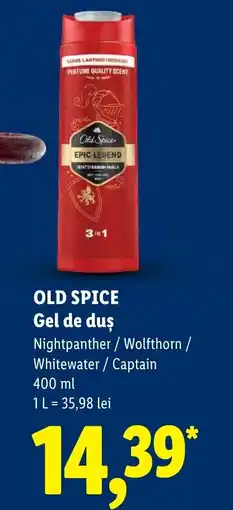 Lidl Old Spice gel de duș Ofertă