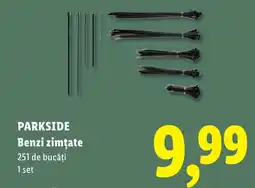 Lidl Parkside benzi zimțate Ofertă