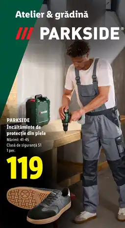Lidl Parkside încălțăminte de protecție din piele Ofertă