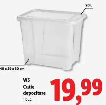 W5 Cutie depozitare