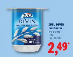 Lidl Zuzu divin iaurt natur Ofertă