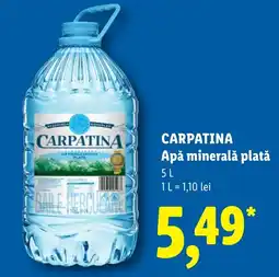 Lidl Carpatina Apă minerală plată Ofertă