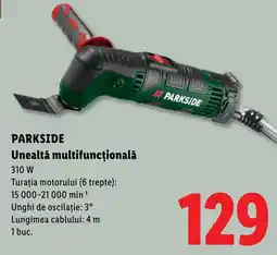 Lidl Parkside unealtă multifuncțională Ofertă