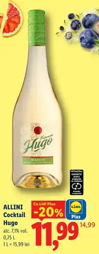 Lidl Allini cocktail hugo Ofertă