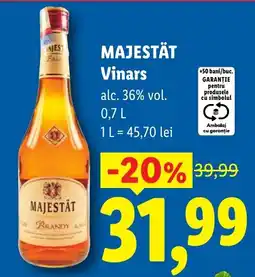 Lidl Majestat vinars Ofertă