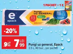 Carrefour Pungi uz general, Epack Ofertă
