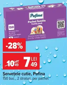 Carrefour Șervețele cutie, Pufina Ofertă