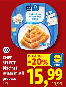 Lidl Chef Select Plăcintă rulată în stil grecesc Ofertă