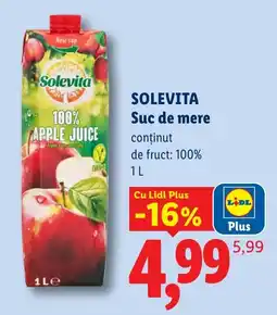 Lidl Solevita suc de mere Ofertă