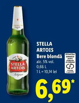 Lidl Stella artois bere blondă Ofertă
