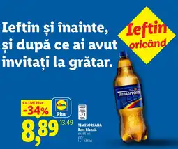 Lidl Timișoreana Bere blondă Ofertă